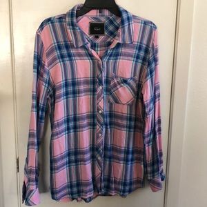 Rails pink plaid flannel shirt